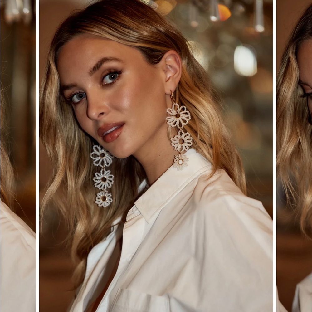 12th Tribe BETTY FLORAL DROP EARRINGS